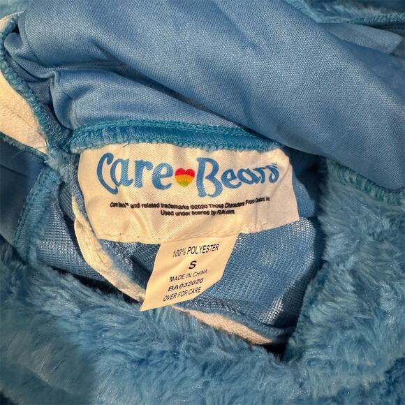 Care Bears Grumpy Bear Adult Costume Union Suit Blue Rain Cloud Size S Furry - Picture 8 of 11